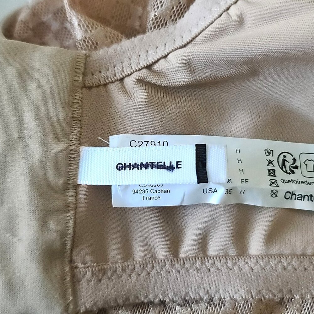 Chantelle C Magnifique Nouveau Seamless Unlined Minimizer Bra Beige Sz 36H NWOT - Picture 3 of 14